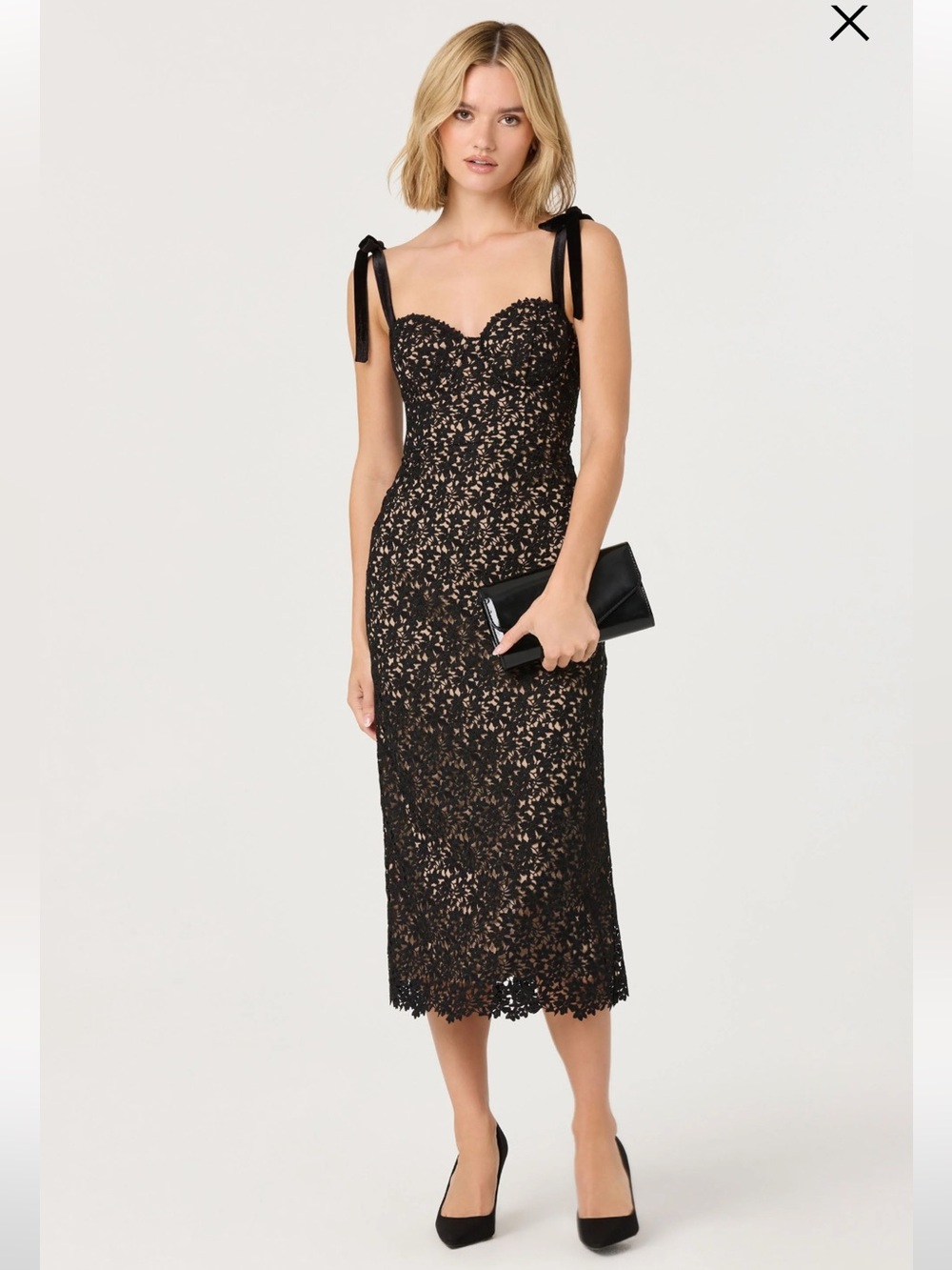 ASTR The Label black lace dress